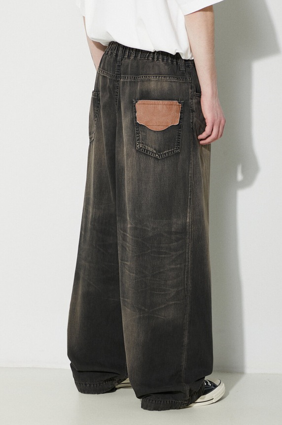 Abbigliamento Maison MIHARA YASUHIRO jeans Light Denim Wide Pants J12PT022 nero