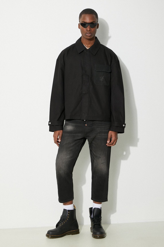 Evisu jeansi Seagull & Baby GH 2ESHTM4JE8022 negru SS24