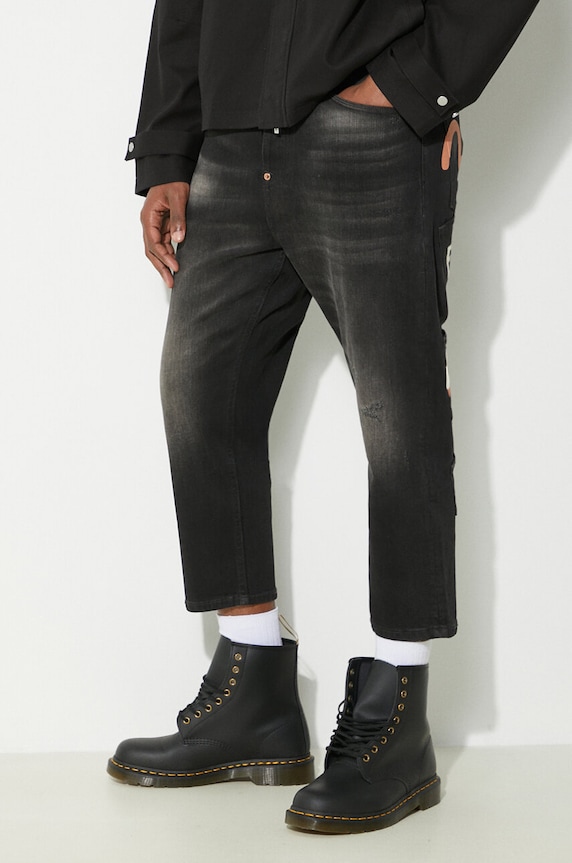 Evisu jeansi Seagull & Baby GH negru 2ESHTM4JE8022