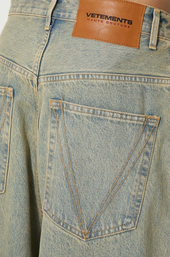 Traperice VETEMENTS Big Shape Jeans UE64PA140S plava