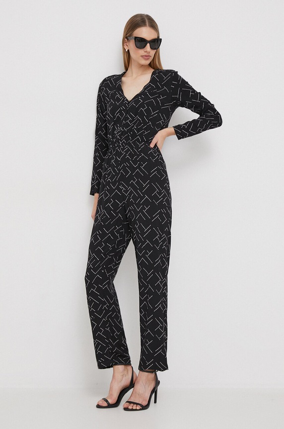 Overal Pepe Jeans ALEJANDRA nášivka čierna PL230473
