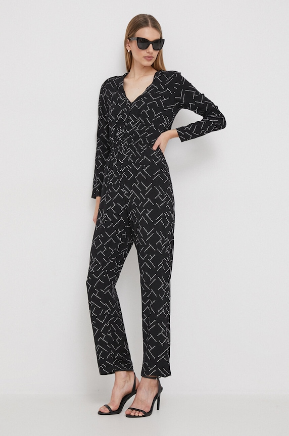 Overal Pepe Jeans ALEJANDRA nášivka čierna PL230473