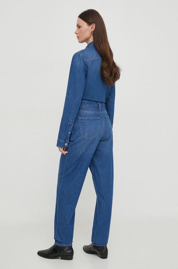 Pepe Jeans kombinezon jeansowy HUNTER UTILITY PL230474 niebieski SS24