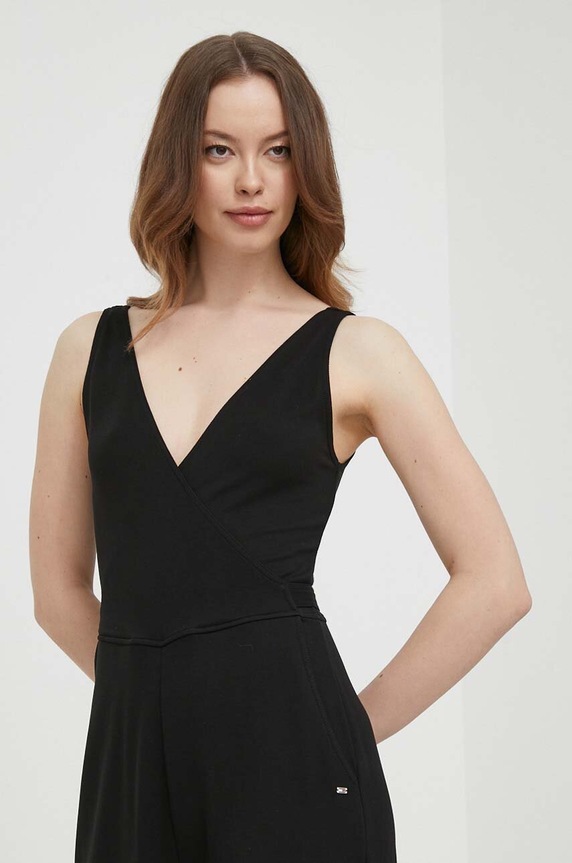 Tommy Hilfiger kezeslábas fekete WW0WW41266