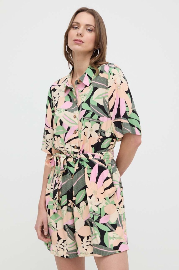 Roxy kezeslábas gombolós többszínű ERJWD03770