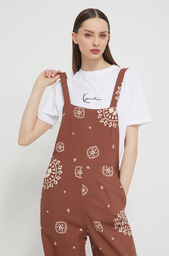 Roxy pamut kezeslábas barna ERJWO03000