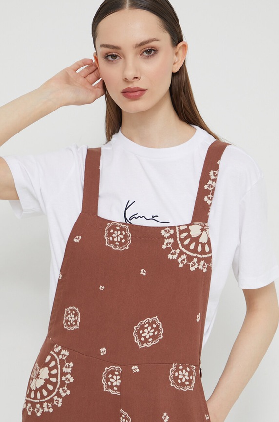 Roxy pamut kezeslábas ERJWO03000 barna