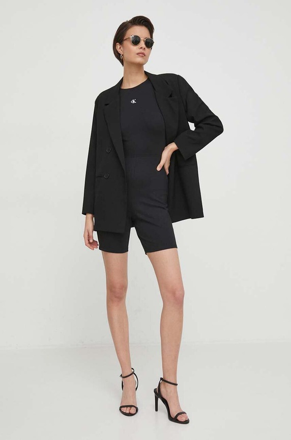 Ολόσωμη φόρμα Calvin Klein Jeans J20J223172 μαύρο SS24