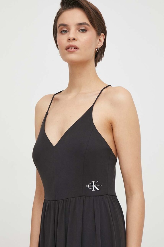 Ολόσωμη φόρμα Calvin Klein Jeans μαύρο J20J223315