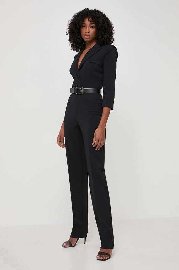Elisabetta Franchi tuta elegante nero TU02842E2