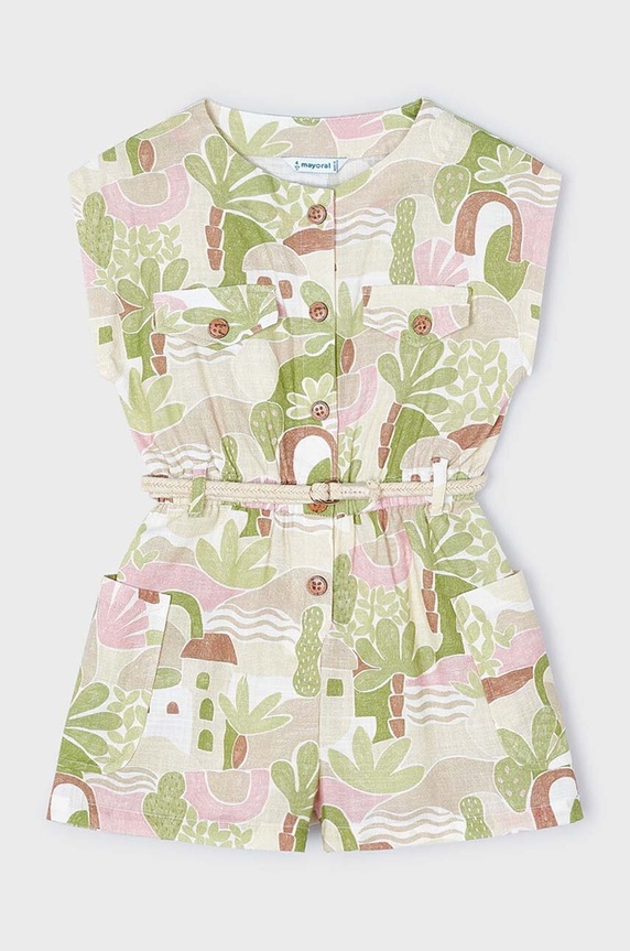 Mayoral gyerek kezeslábas pamutból pamut zöld 3861.6F.Mini.PPYH