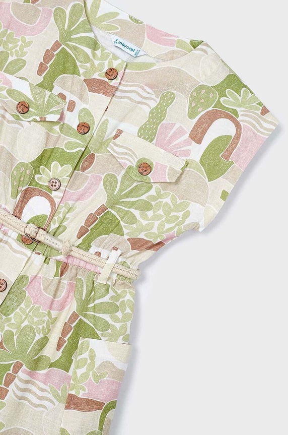 Lány Mayoral gyerek kezeslábas pamutból 3861.6F.Mini.PPYH zöld