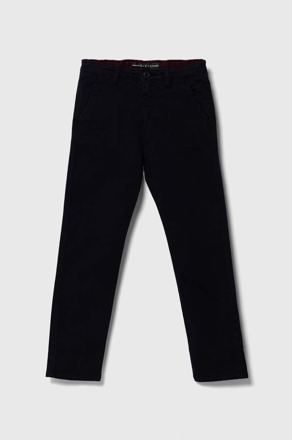 Guess pantaloni copii panza bleumarin N3BB00.WFPMA.PPYH