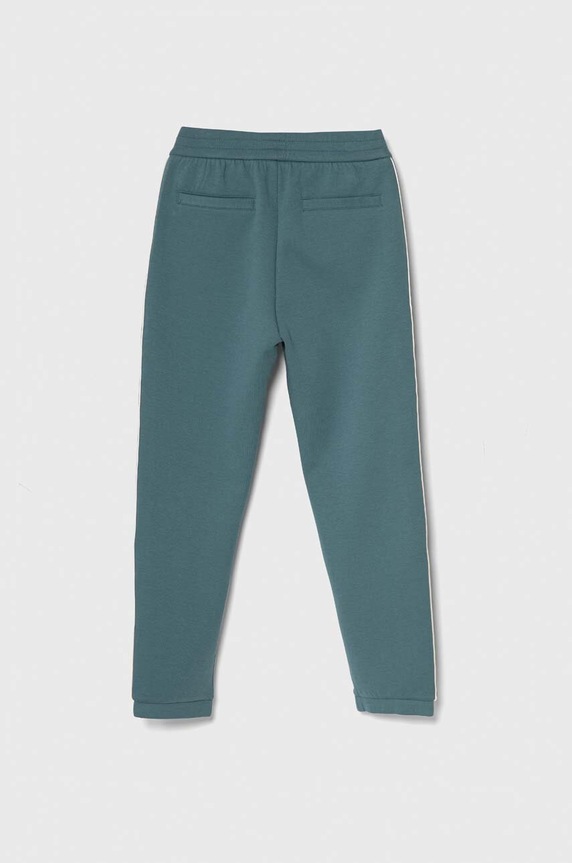 Emporio Armani pantaloni de trening pentru copii 3D4P68.1JHSZ turcoaz SS24