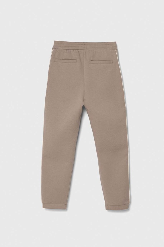 Emporio Armani spodnie dresowe dziecięce 3D4P68.1JHSZ brązowy SS24