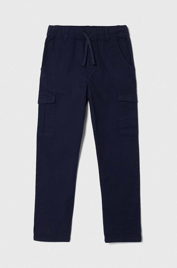 United Colors of Benetton spodnie dziecięce z elastanem granatowy 4HK2CF01V.G.Seasonal
