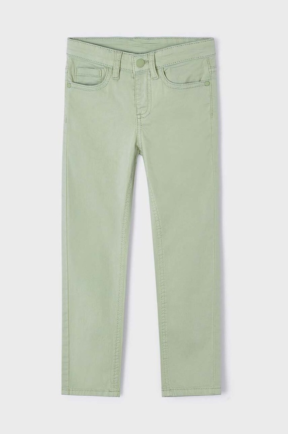 Detské rifle Mayoral slim fit 509.5C.Mini.PPYH zelená SS24