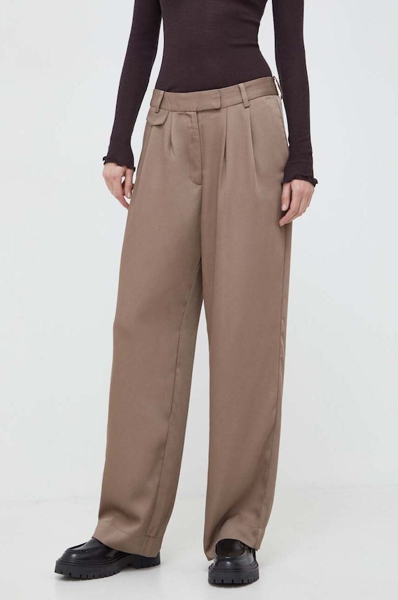 Bruuns Bazaar spodnie BBW3740 beżowy SS24