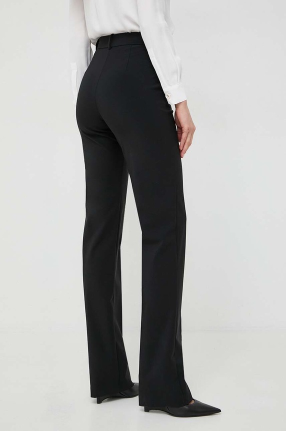 Odzież Elisabetta Franchi spodnie PA03141E2 czarny