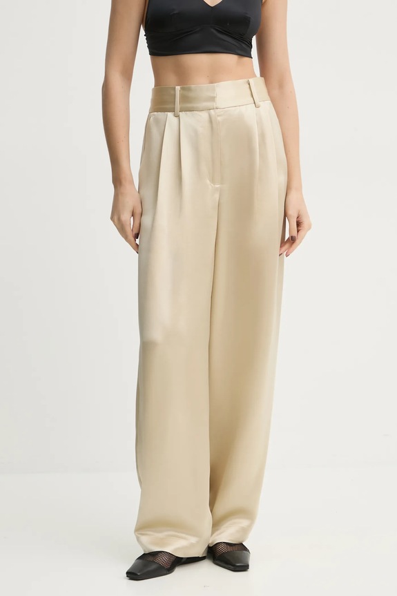 Штани By Malene Birger прямий бежевий Q71875021Z