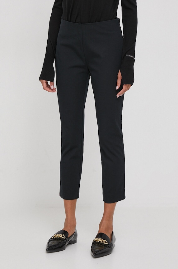 Lauren Ralph Lauren nadrág elasztánnal fekete 200687713