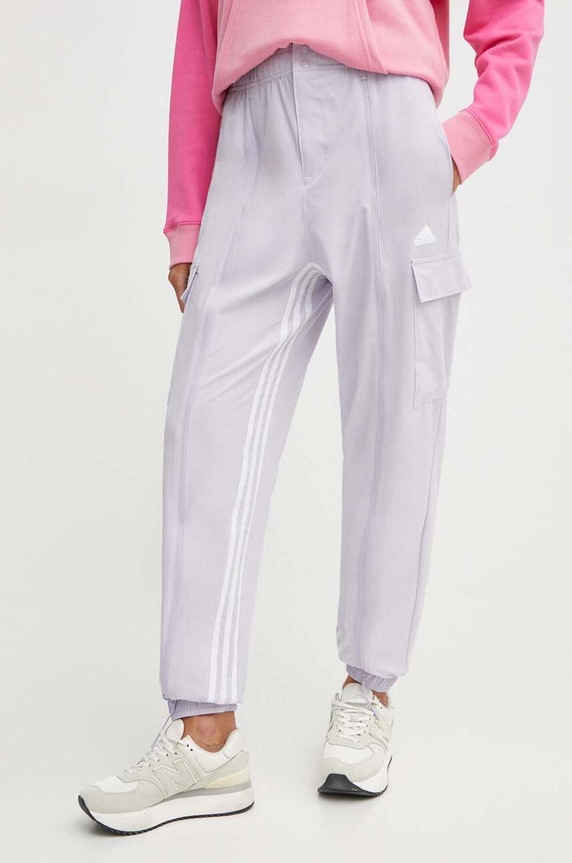 adidas pantaloni de trening panza violet IS0907