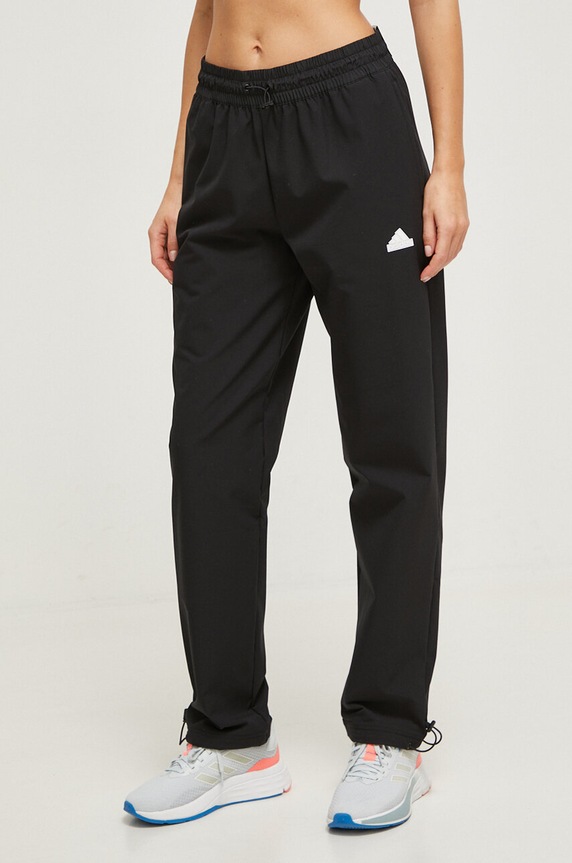 adidas spodnie dresowe z elastanem czarny IT8814