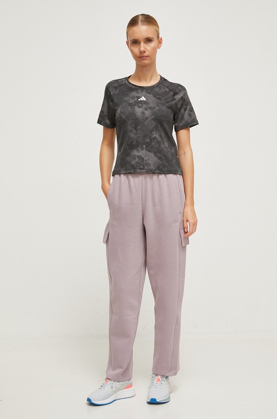 adidas spodnie dresowe IW1216 fioletowy SS24