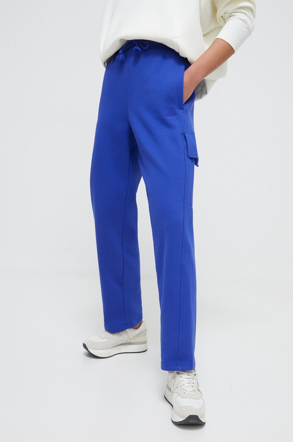 Donji dio trenirke adidas bez uzorka plava IW1219