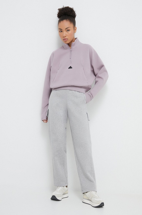 Tepláky adidas IW1220 šedá SS24