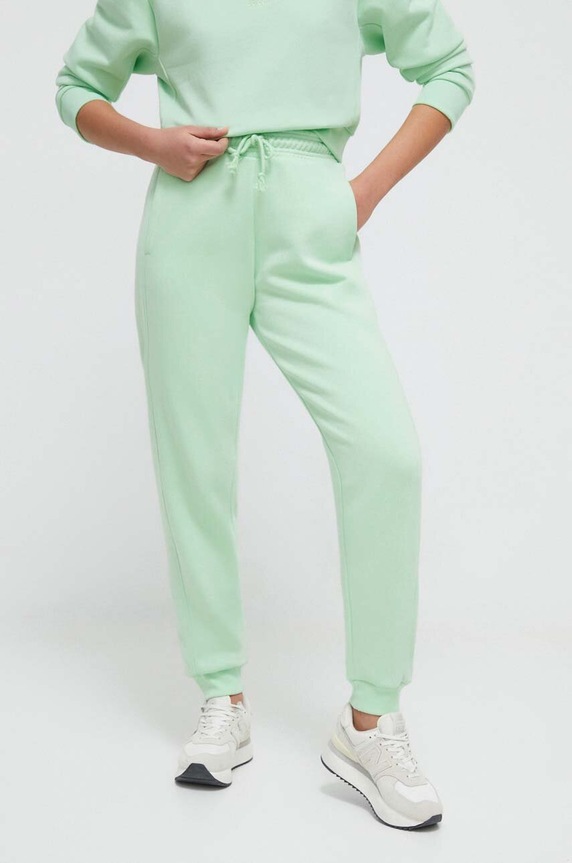 adidas spodnie dresowe dzianina zielony IW1287