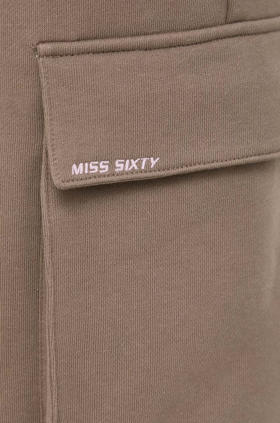 Miss Sixty pantaloni de trening din bumbac maro 6T4PJ1330000