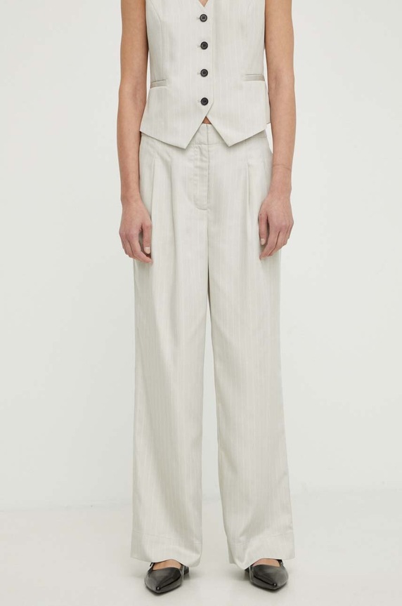 Bruuns Bazaar spodnie PinBBMadelie pants BBW3832 szary SS24