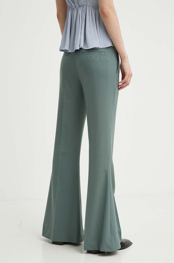 Ρούχα Παντελόνι από μείγμα μαλλιού Tiger Of Sweden Veira S70902057 πράσινο