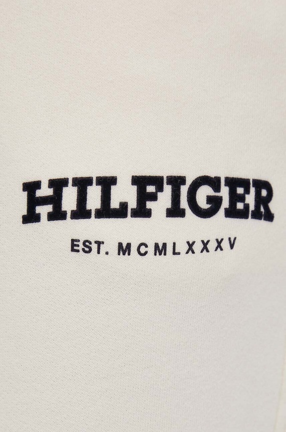 Pamučni donji dio trenirke Tommy Hilfiger bež WW0WW41572