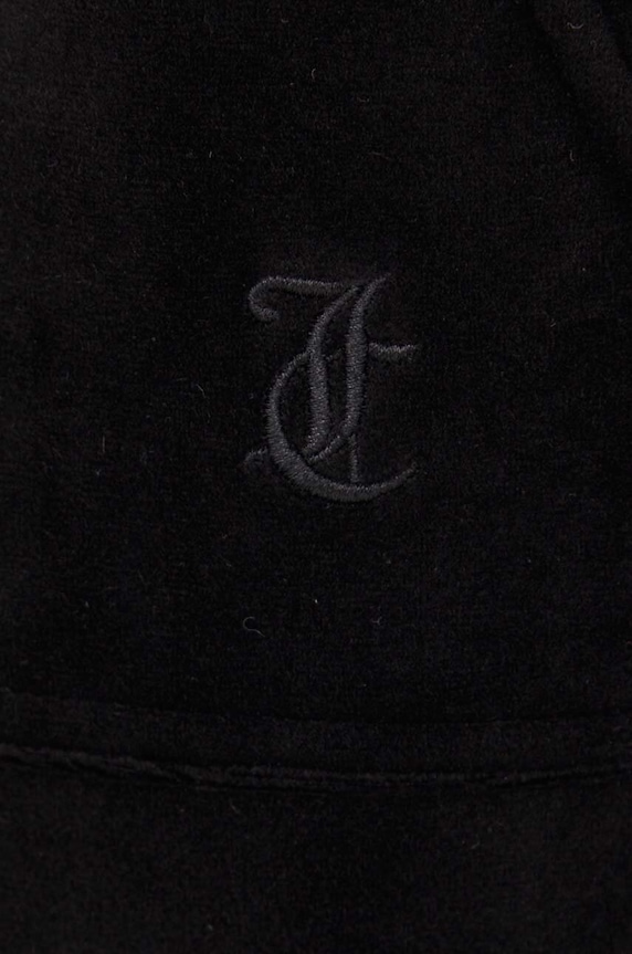 Juicy Couture spodnie dresowe welurowe czarny JCSEBJ001.101