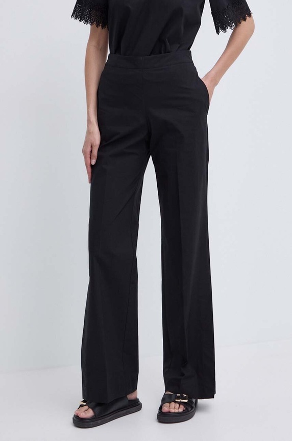 Twinset pantaloni drept negru 241TT2070
