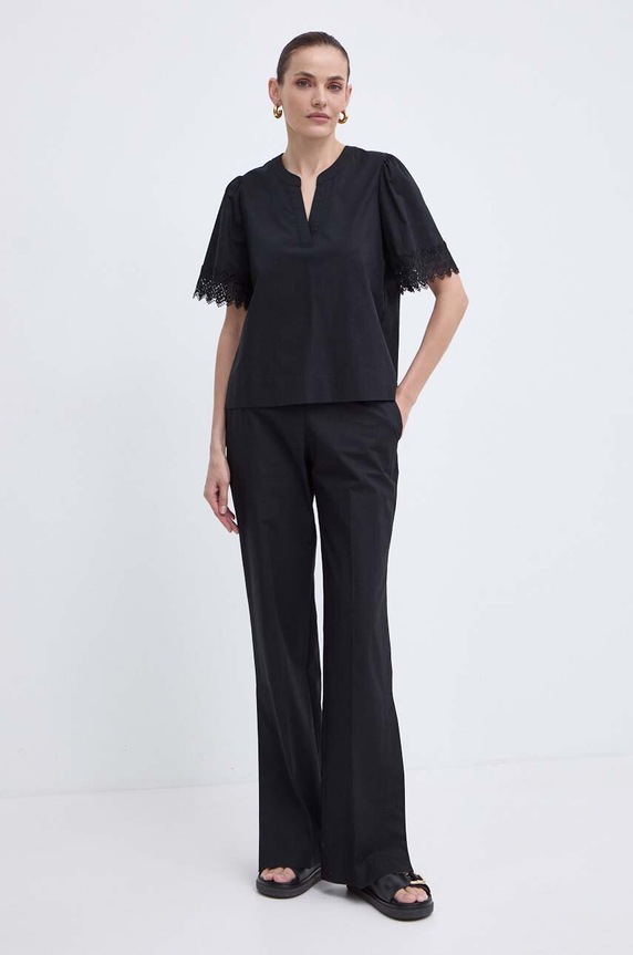 Twinset pantaloni 241TT2070 negru SS24