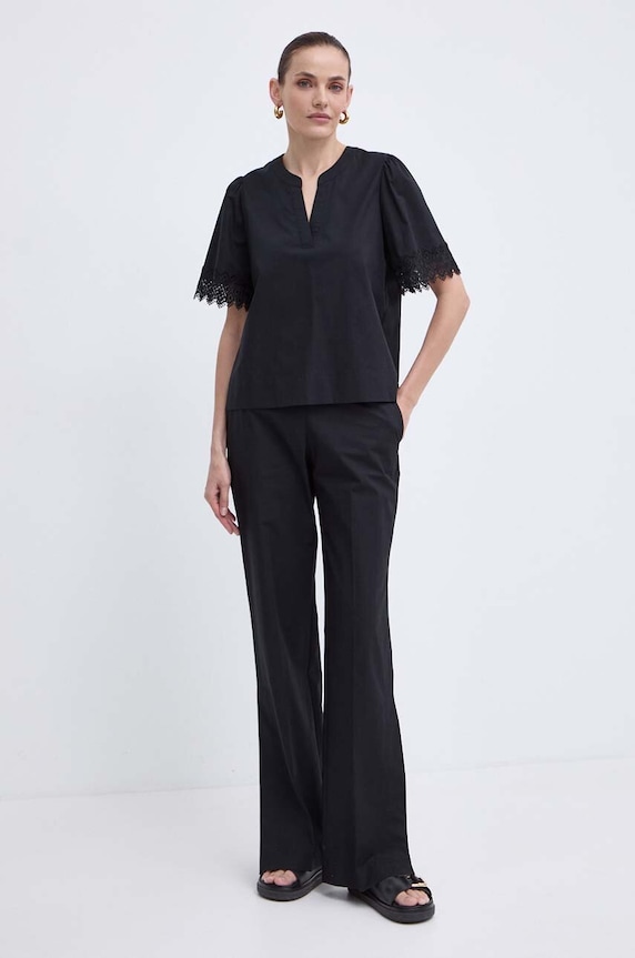 Twinset pantaloni 241TT2070 negru SS24