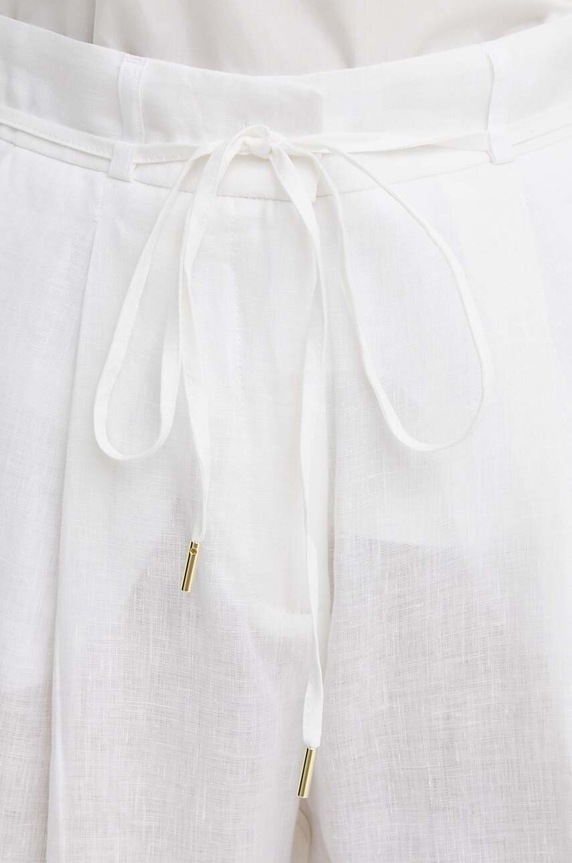 Plátěné kalhoty Marella béžová 2413131194200