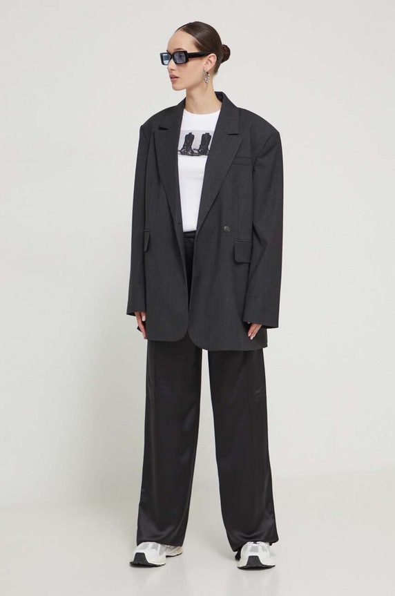 HUGO spodnie 50511830 czarny SS24