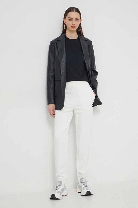 HUGO pamut melegítőnadrág 50522417 bézs AA00