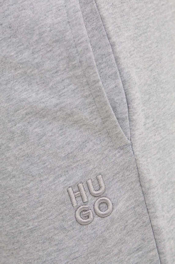 HUGO pantaloni de trening din bumbac Nelfinia gri 50522417