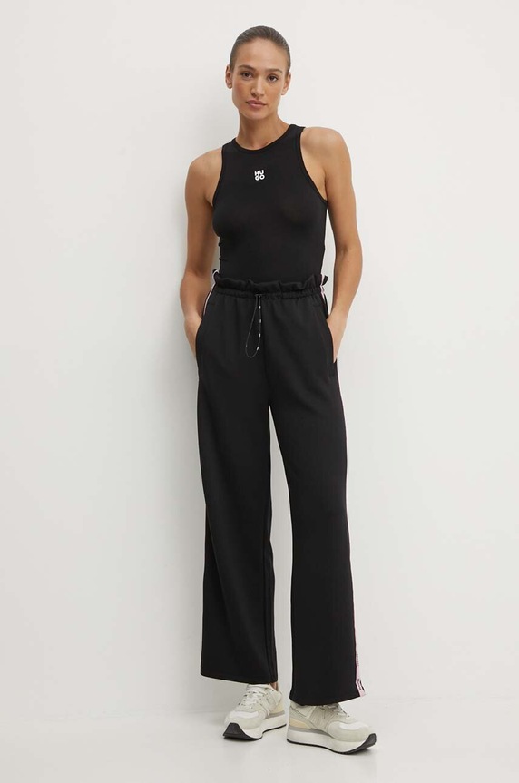 HUGO spodnie lounge 50514856 czarny SS24