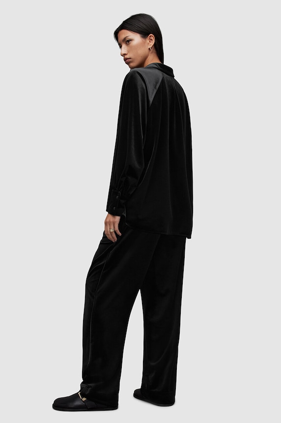 AllSaints spodnie Tyler czarny W002TZ