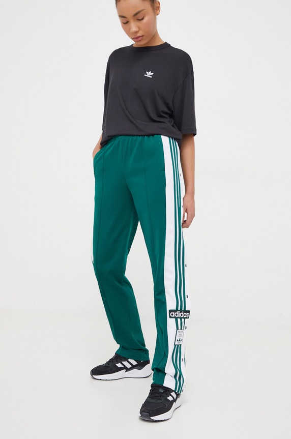 adidas Originals spodnie dresowe dzianina zielony IP0623