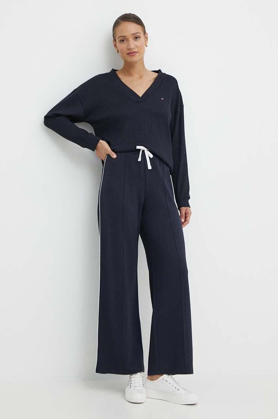 Tommy Hilfiger spodnie dresowe UW0UW05237 granatowy SS24