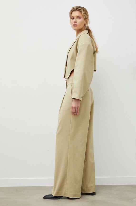 Παντελόνι 2NDDAY2ND Maverick - Modern Suiting μπεζ 2242160166