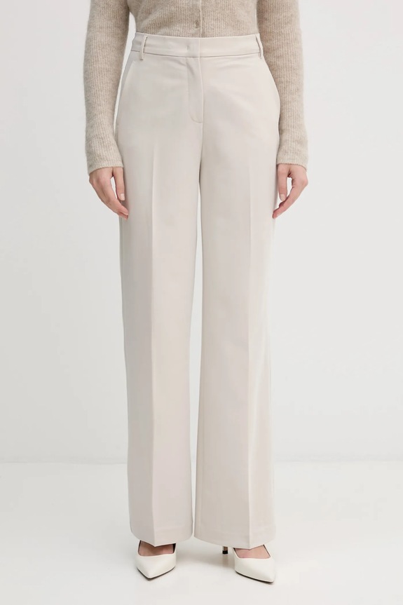 Sisley pantaloni drept bej 4KVXLF02I
