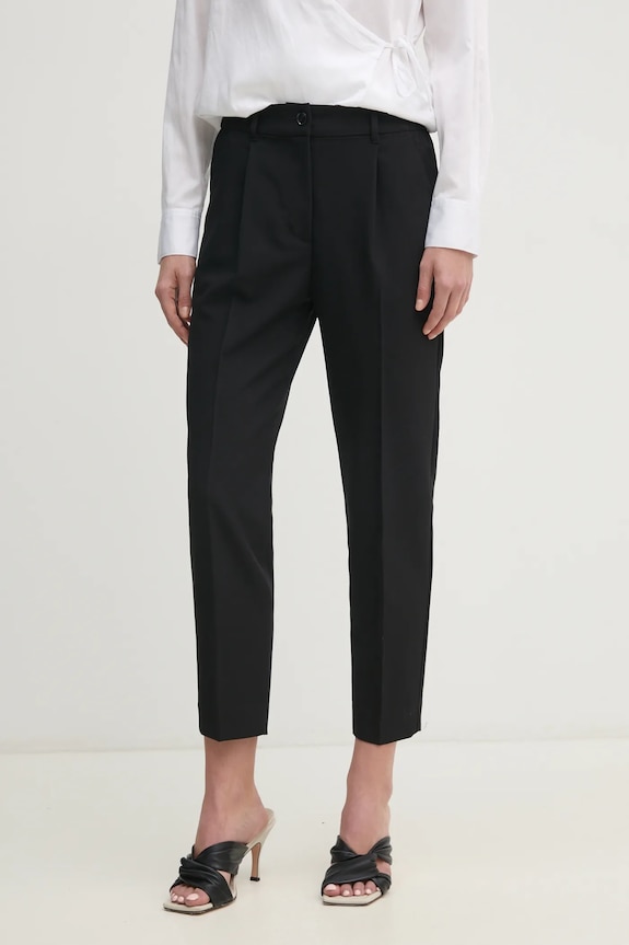Sisley pantaloni negru 4KVXL5CM7